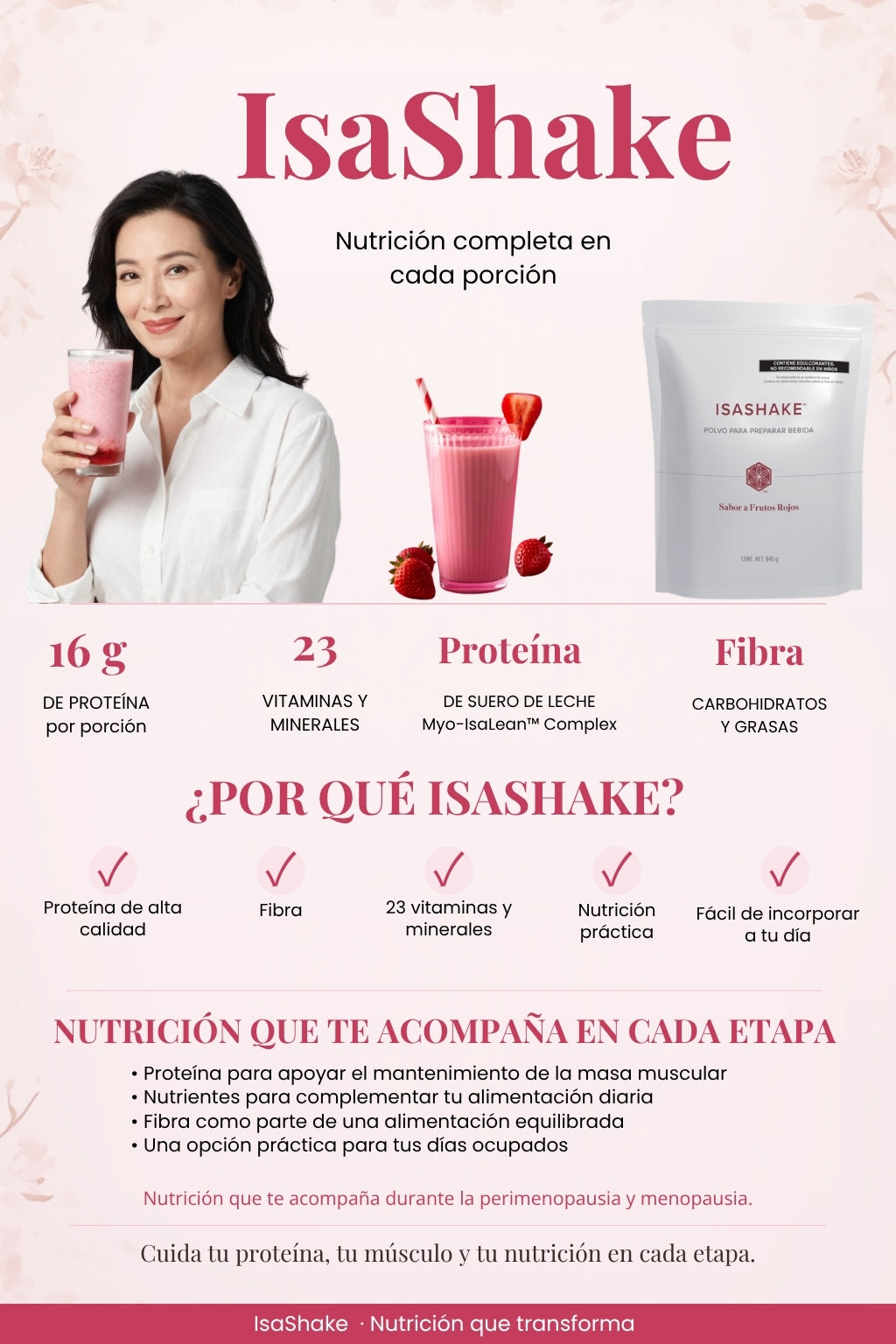 IsaLean® Shake – Sabor Fresa