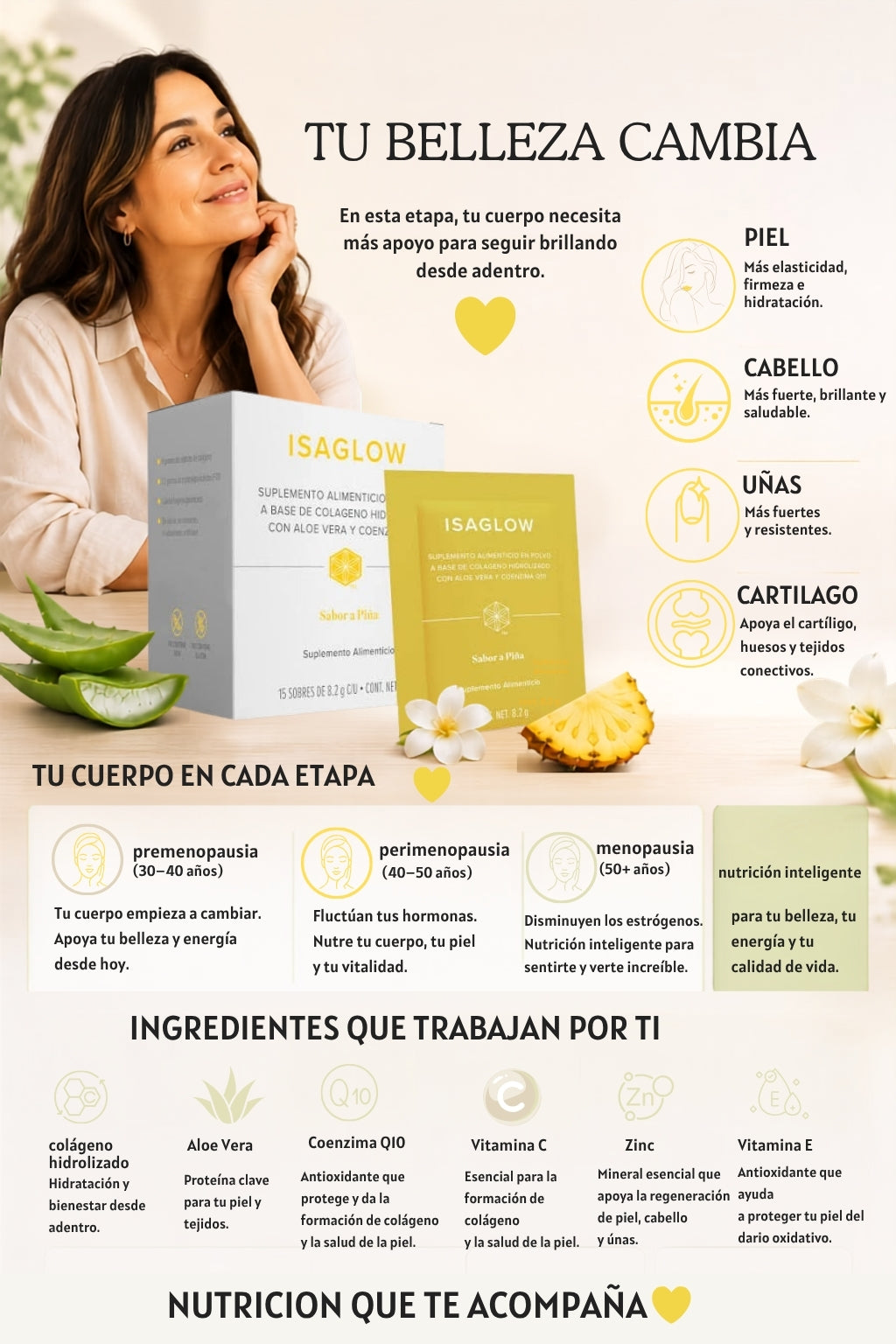 IsaGlow® | Colágeno Hidrolizado para Belleza y Bienestar